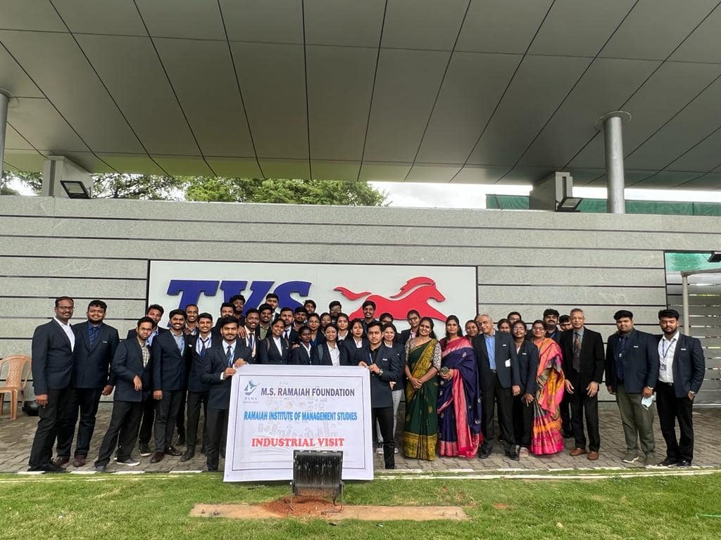 INDUSTRIAL VISIT TO TVS MOTOR COMPANY LTD HOSUR ON 05072022 Ramaiah